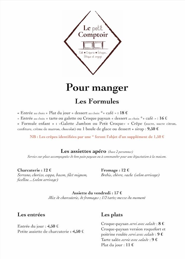 Le Petit Comptoir - Menu Image 4